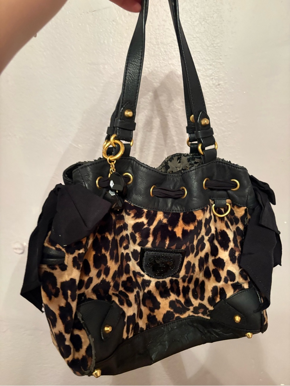 Juicy Couture rare daydreamer vintage leopard print bag